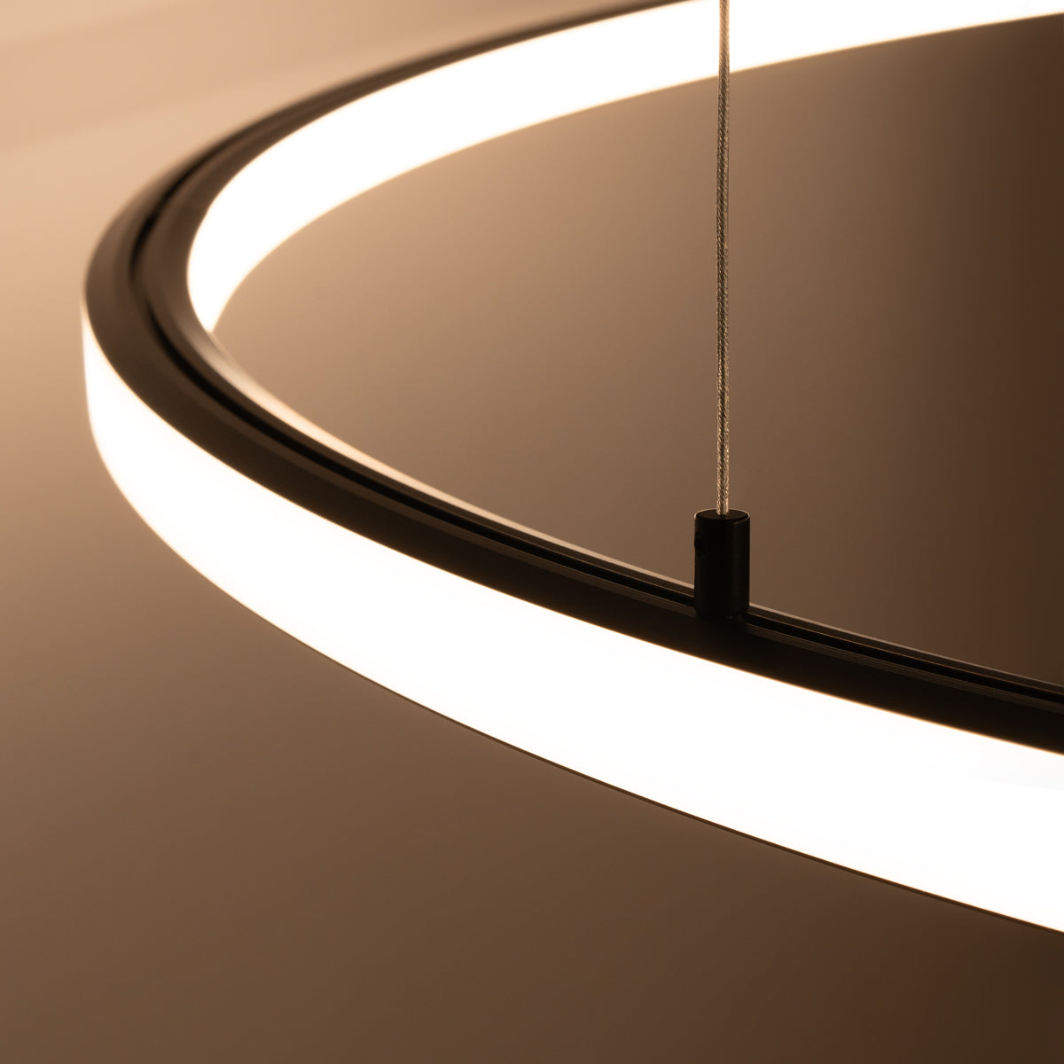 Chandelier RISA 120 black LED 3000K