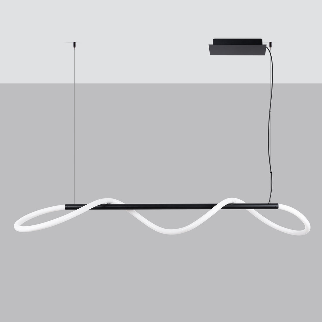 Pendant lamp GALAKSE 148 black LED 2700-6500K