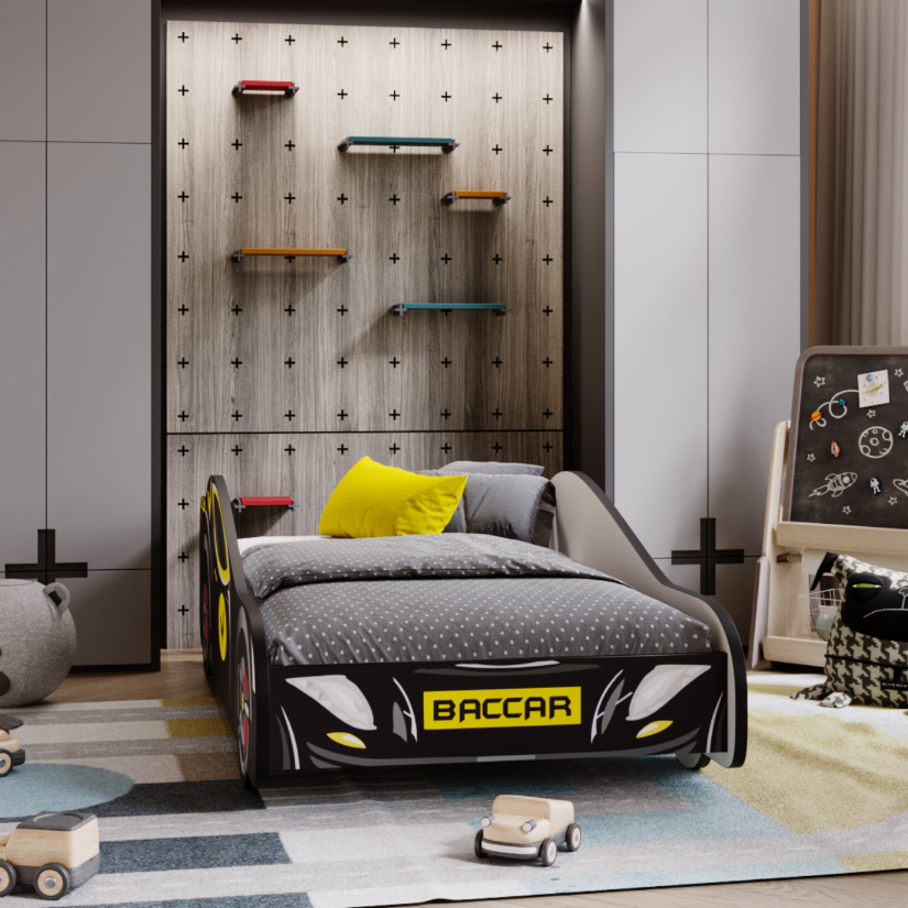 Batcar Bett 140x70 - mit Matratze