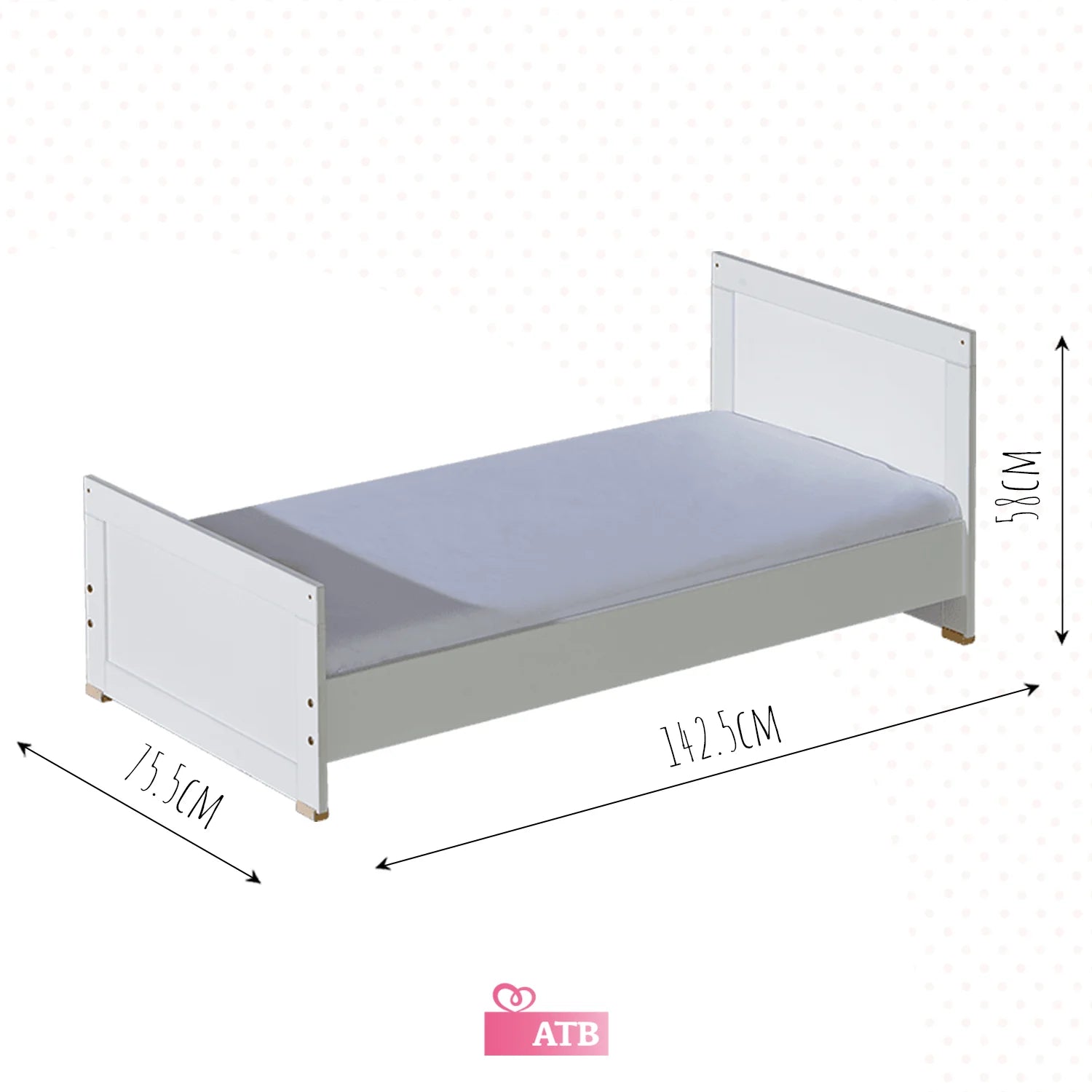 Basic Convertible Baby Cot  2-in-1 Crib & Toddler Bed - Diamond Work Sp. z o.o.