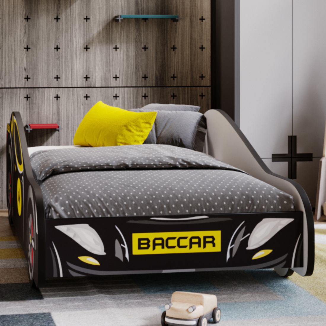 Batcar Bett 160x80 - mit Matratze