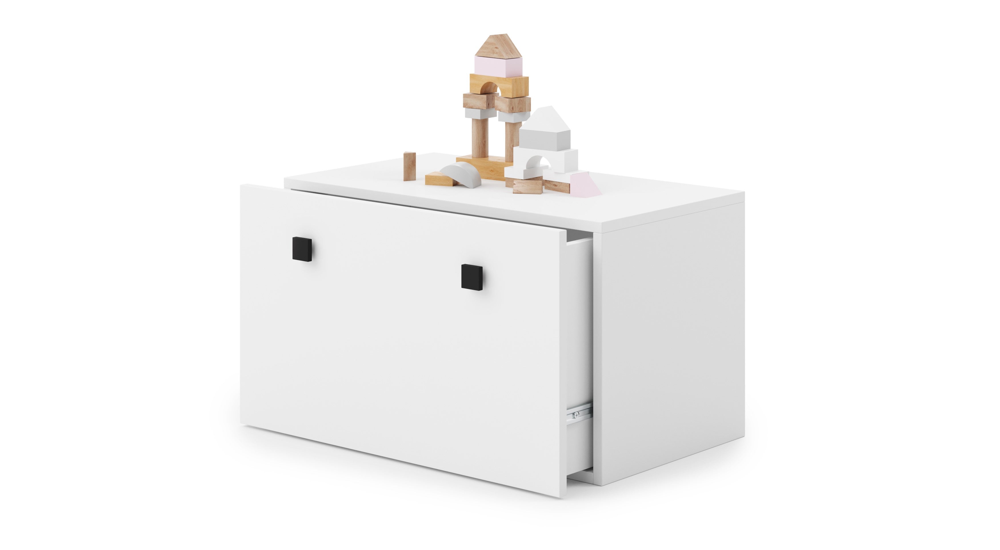 Inga toy chest - handle black