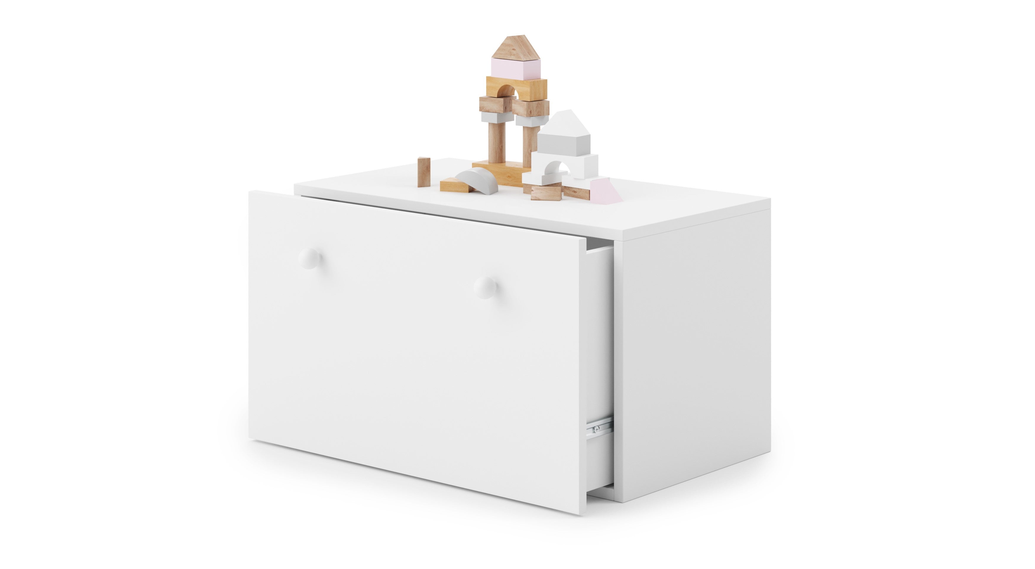 Inga toy chest - white handle