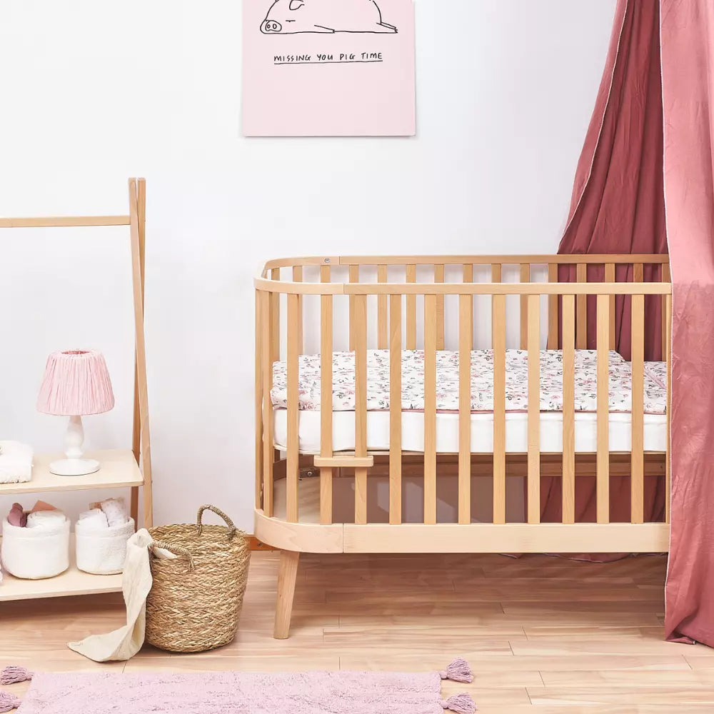 Grand Rounded Convertible Baby Cot – Elegant 3-in-1 Crib - Diamond Work Sp. z o.o.