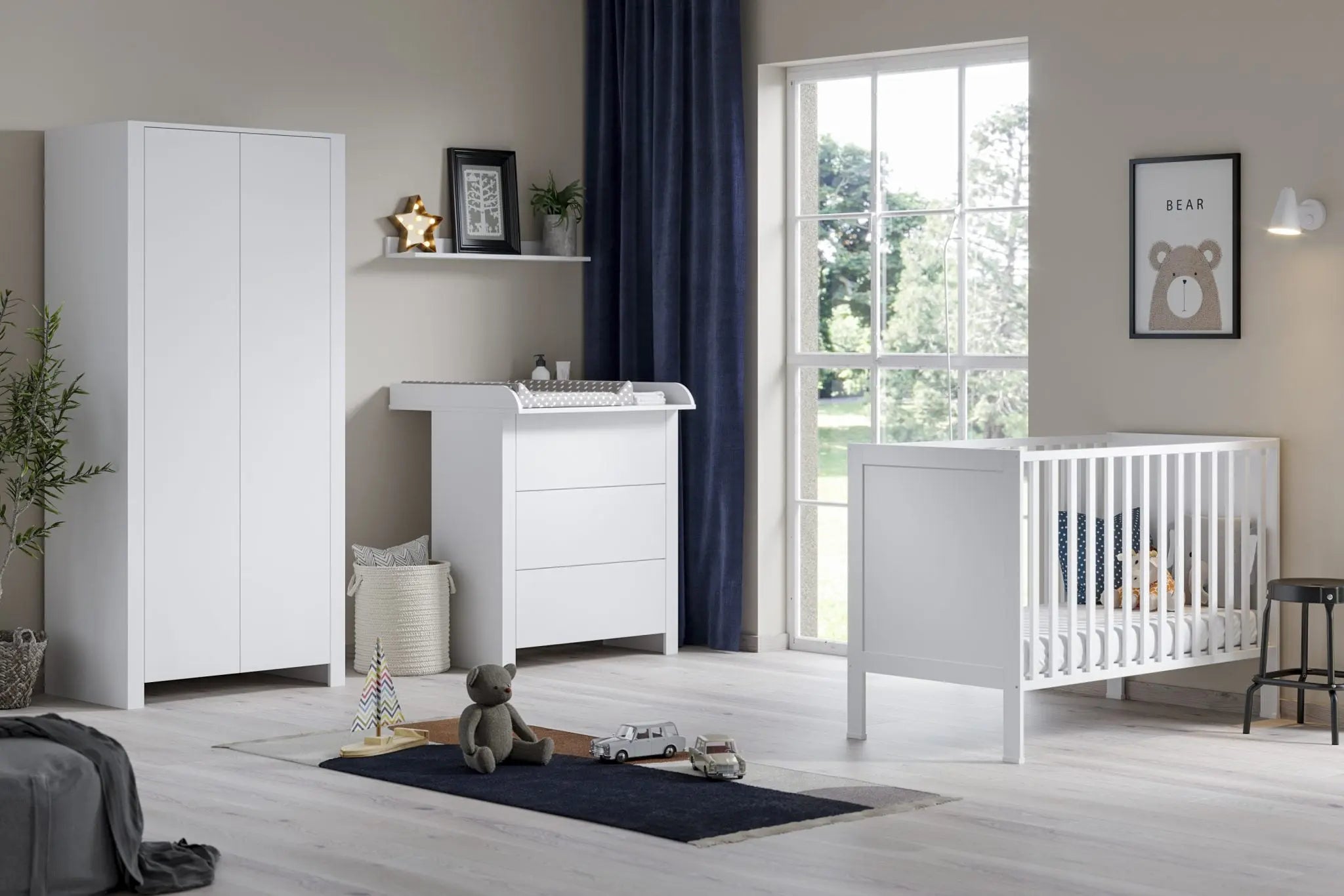 Classic Baby Cot Adjustable & Safe Sleeping Space - Diamond Work Sp. z o.o.