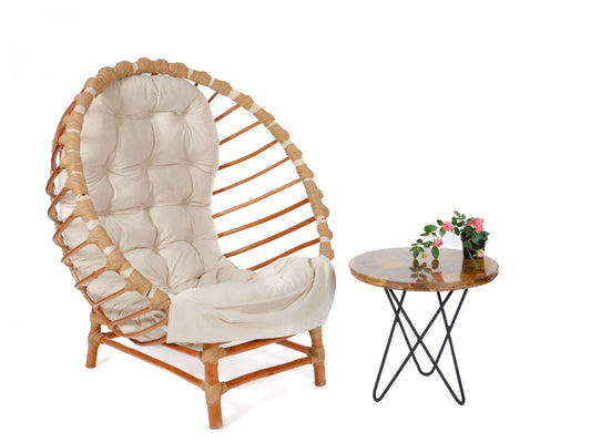 Round Wicker Garden Chair