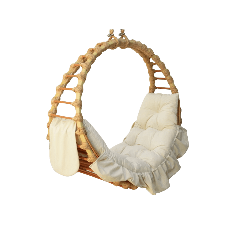 Hanging Wicker Basket Ring Chair - Diamond Work Sp. z o.o.