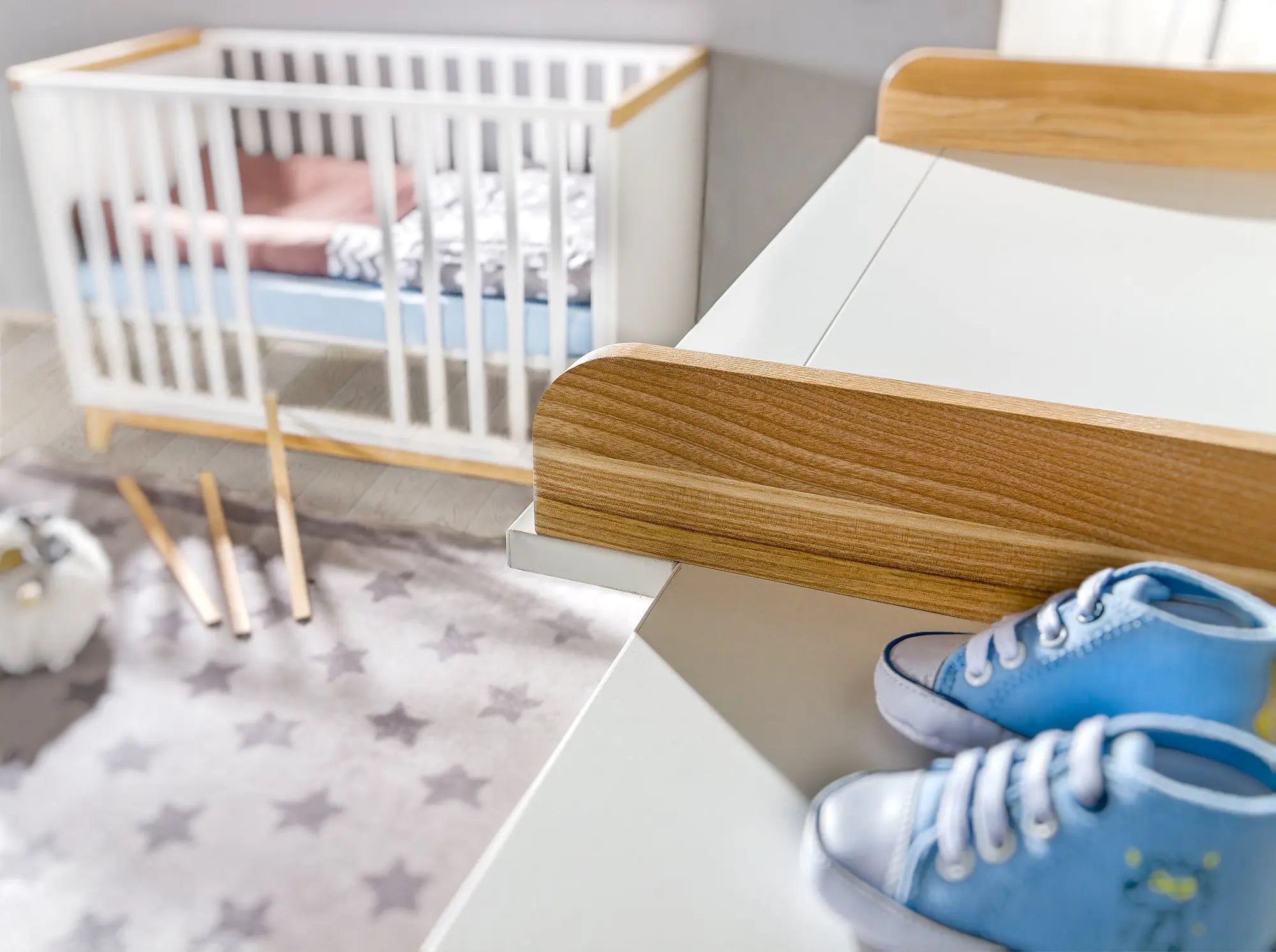 Functional & stylish storage NORDIK White Dresser with Changing Table - Diamond Work Sp. z o.o.