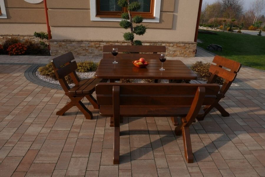 Heritage Bavarian Garden Set 1x table 2x benches 2x chairs - Diamond Work Sp. z o.o.