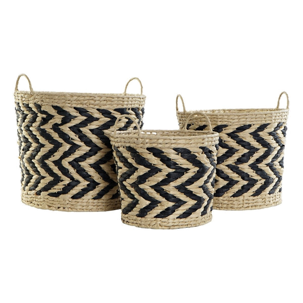 Basket set DKD Home Decor Fibre
