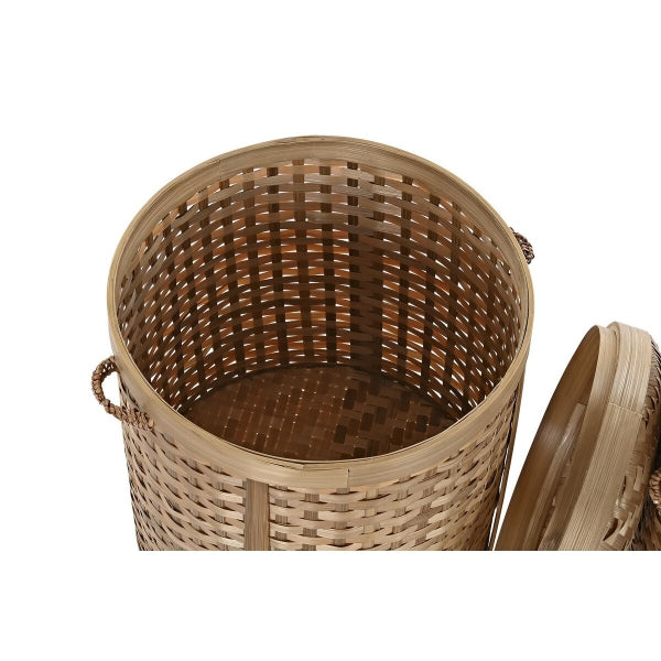 Zestaw koszyków DKD Home Decor Naturalny bambus Boho