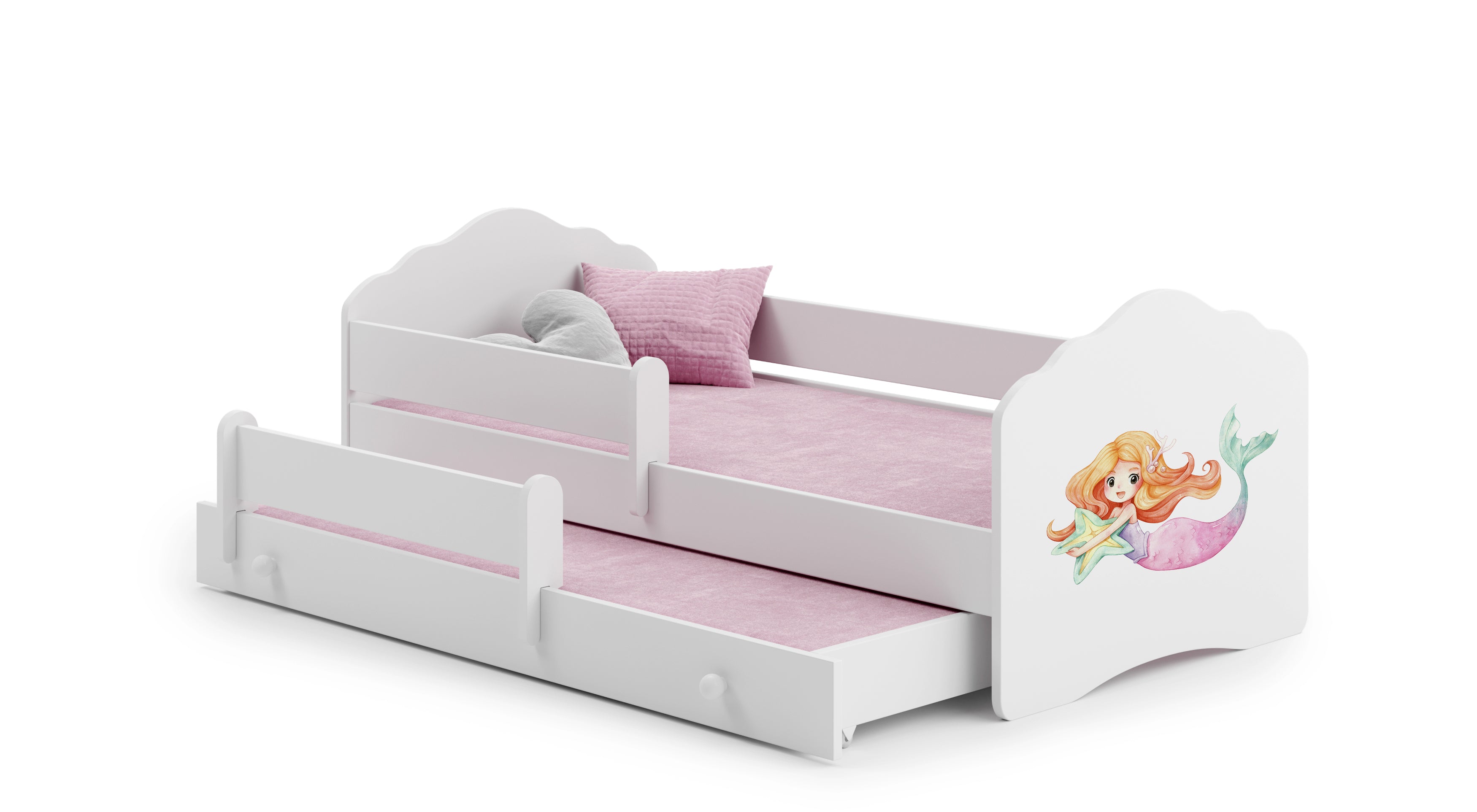 Wave double bed 160x80 - Mermaid