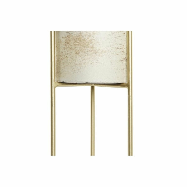 Candleholder DKD Home Decor Aged finish Crystal Metal