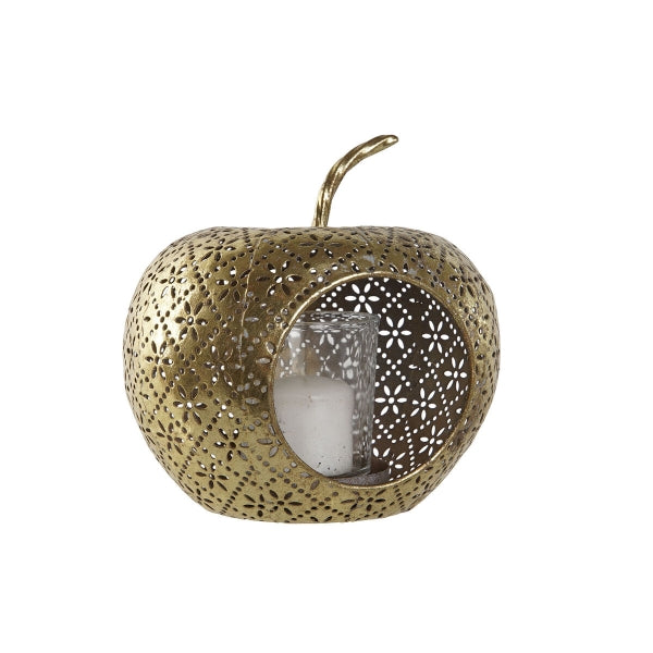 Candleholder Home ESPRIT Golden Metal Crystal