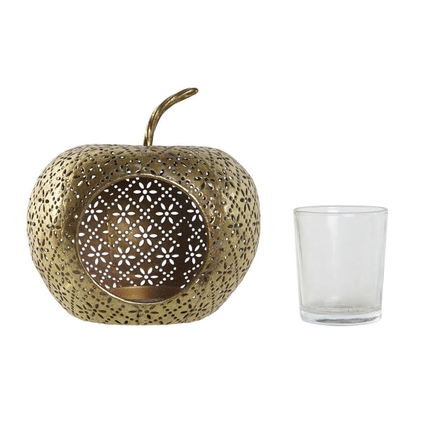 Candleholder Home ESPRIT Golden Metal Crystal