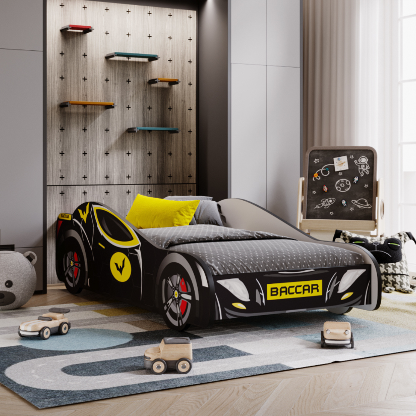 Batcar Bett 140x70 - mit Matratze