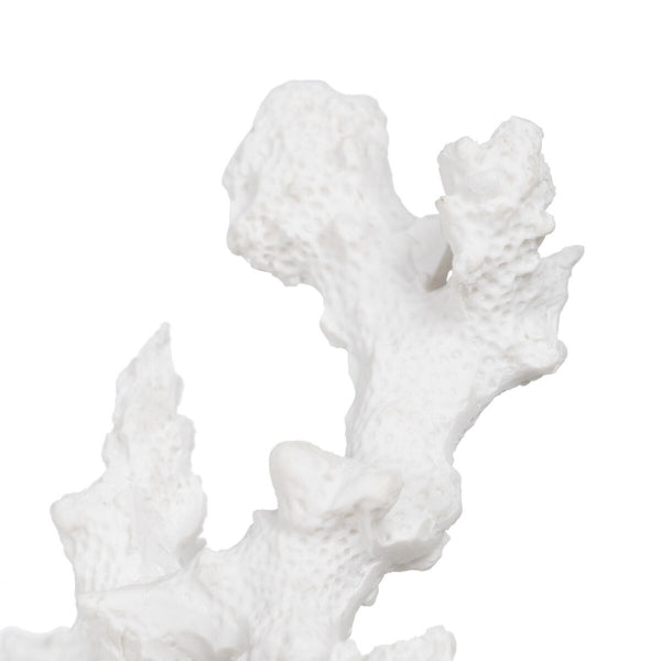 Decorative Figure White Resin Coral