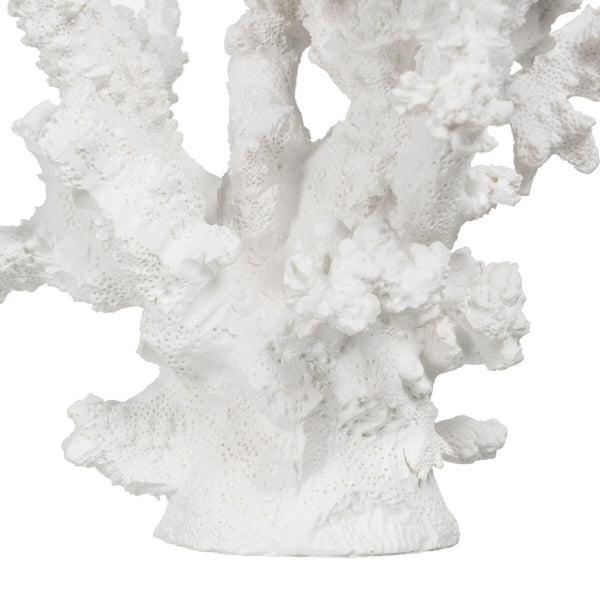 Decorative Figure White Resin Coral