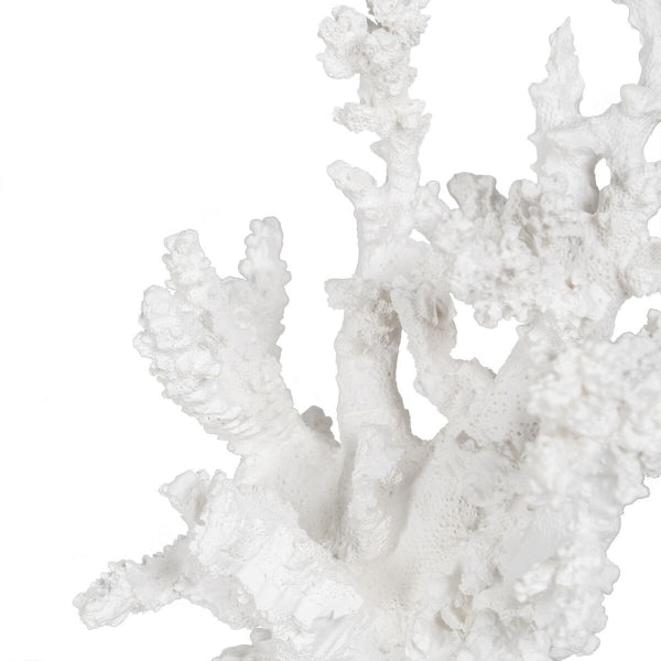Decorative Figure White Resin Coral
