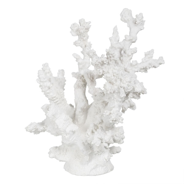Decorative Figure White Resin Coral