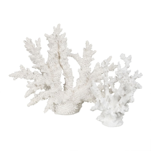 Decorative Figure White Resin Coral