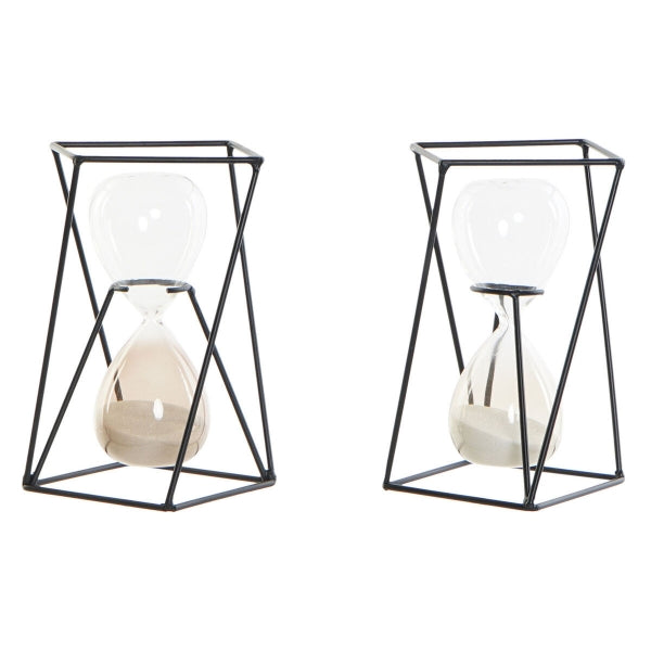 Klepsydra DKD Home Decor Czarny Bursztyn Terakota