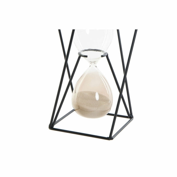 Hourglass DKD Home Decor Black Amber Terracotta