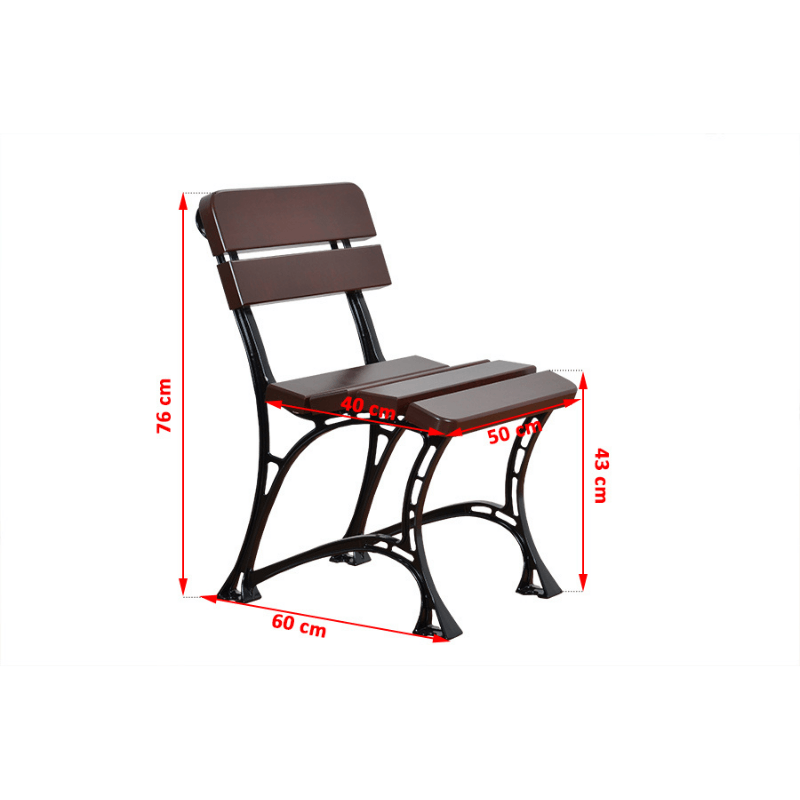 Prestige Outdoor Garden Set 1x table 2x armless benches 2x armless chairs - Diamond Work Sp. z o.o.