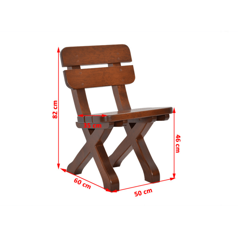 Bavarian-Style Outdoor Dining Set 1x table 2x benches 2x chairs - Diamond Work Sp. z o.o.