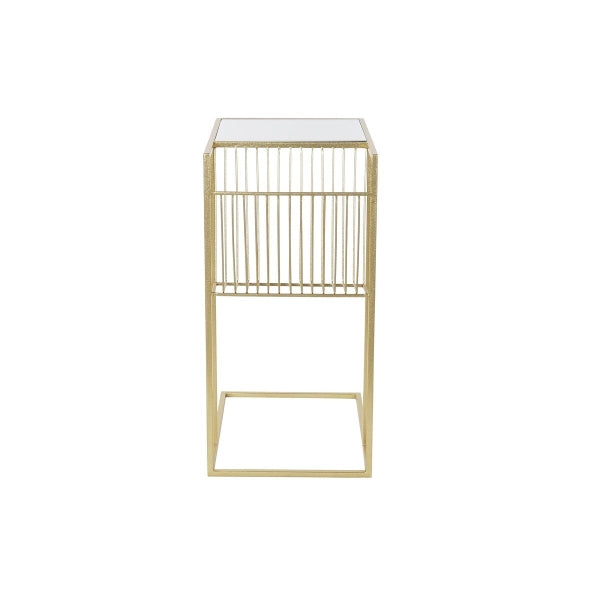 Magazine rack DKD Home Decor Golden Metal Mirror