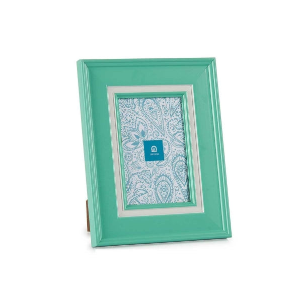 Photo frame Crystal Green Plastic (6 Units)