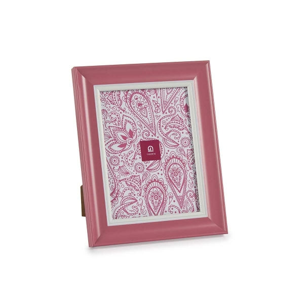 Photo frame Crystal Pink Plastic (6 Units)
