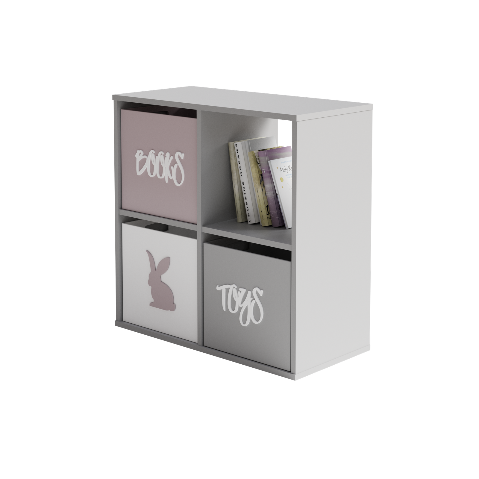 Bookcase Loni 2x2 white