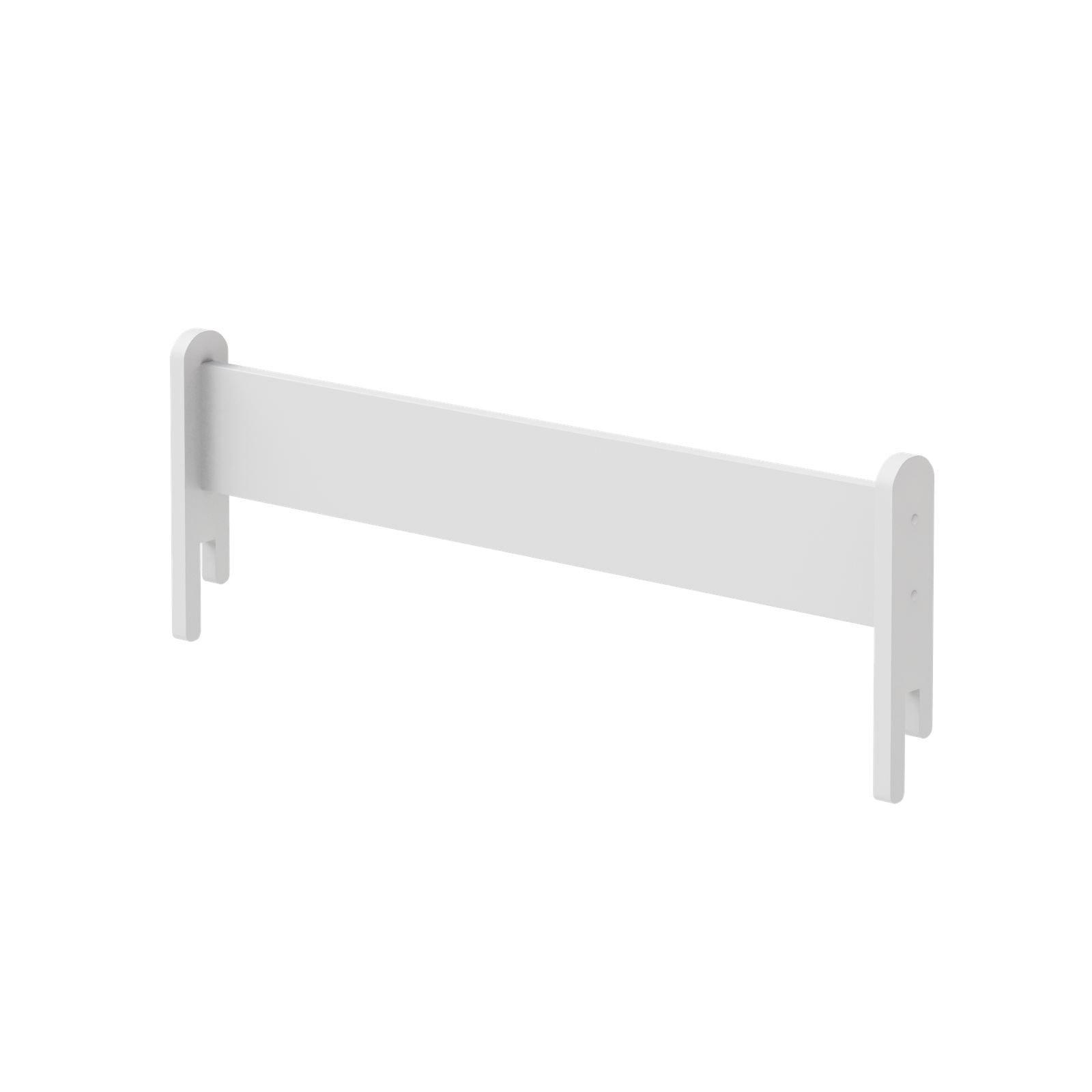 Single bed Erik 160x80 white - panel grey