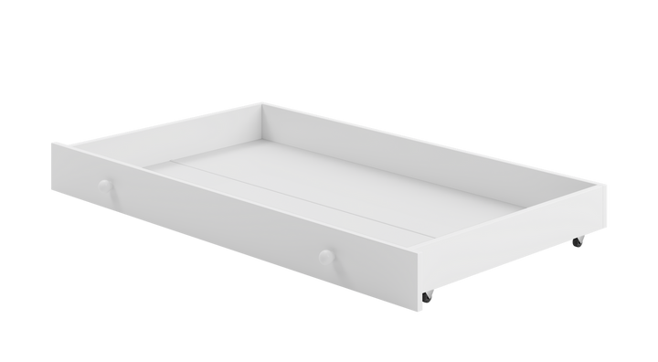 Łóżko pojedyncze Erik 160x80 białe - panel szary