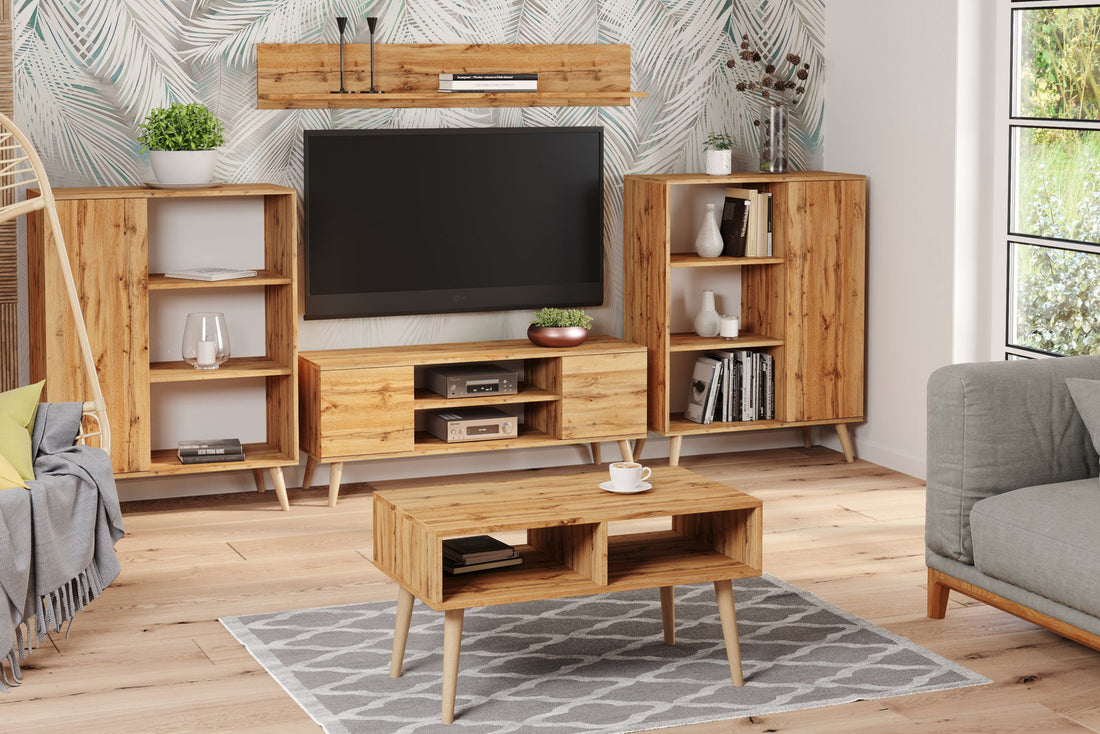 Focus RTV cabinet 135 cm oak gold craft