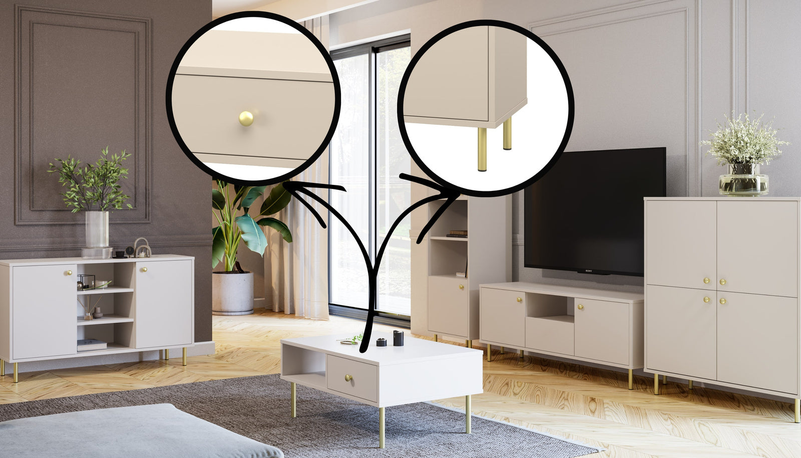 Venus white tall bookcase