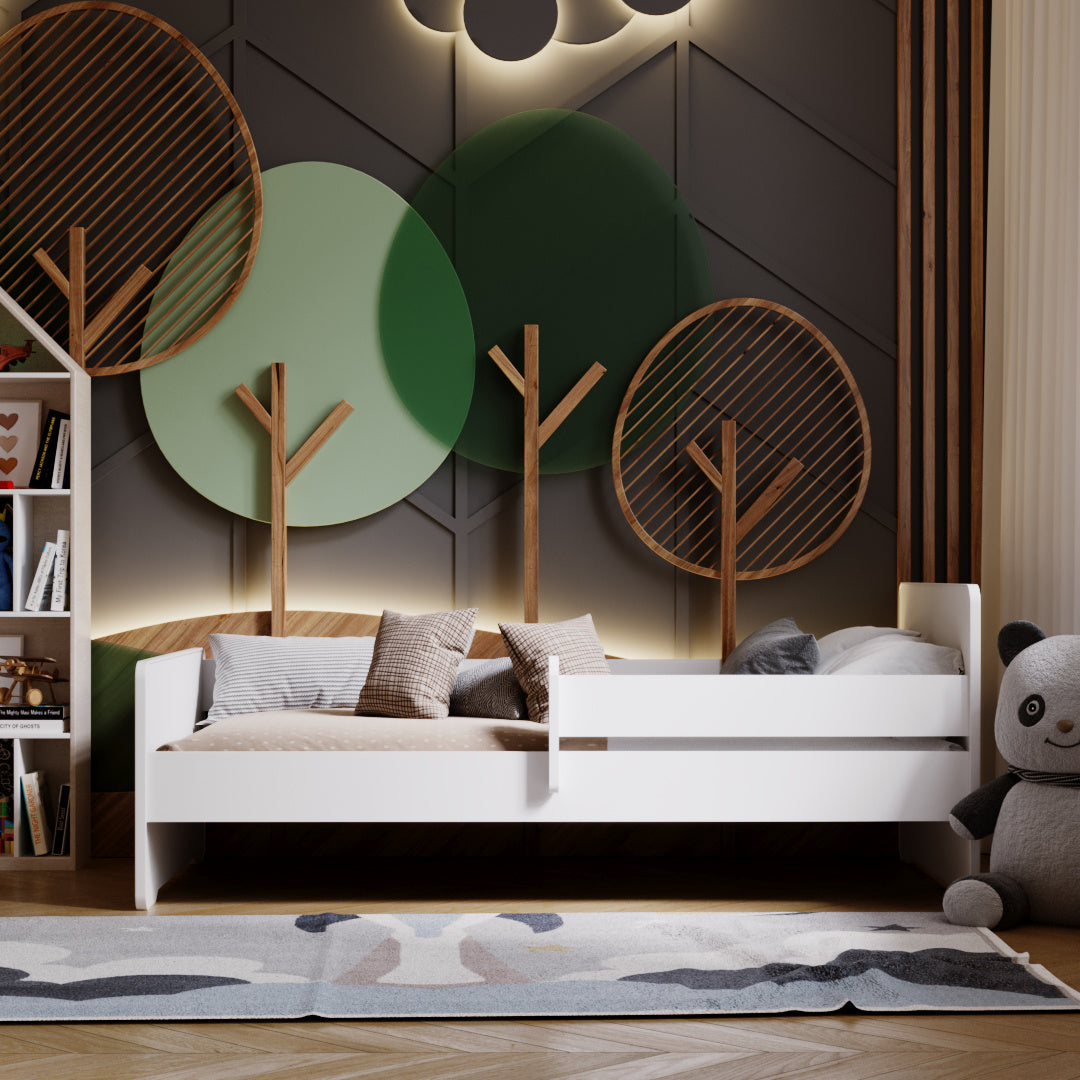 Einzelbett Max 160x80 mit Geländer
