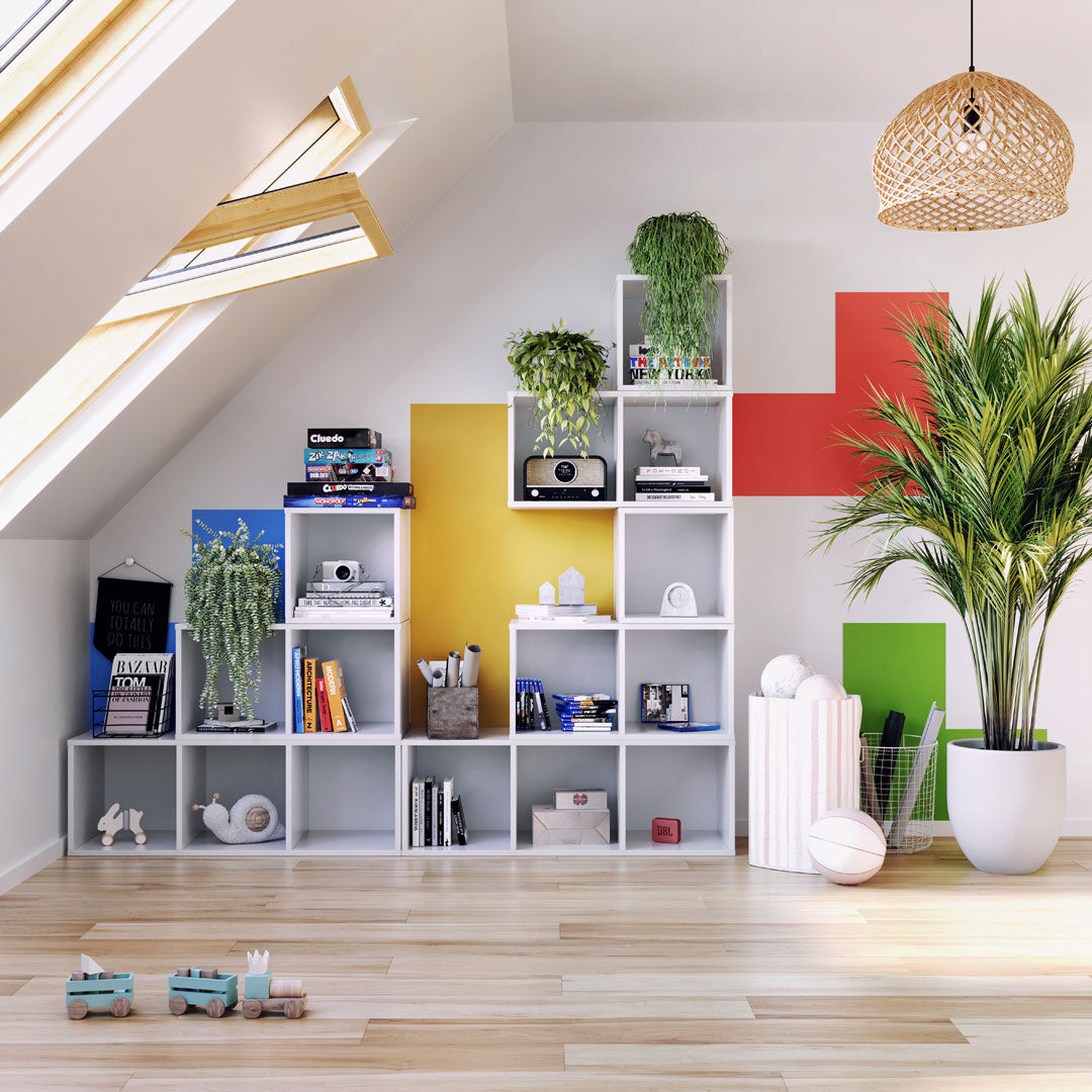 Modulaire boekenkast MODUS 1x1 wit