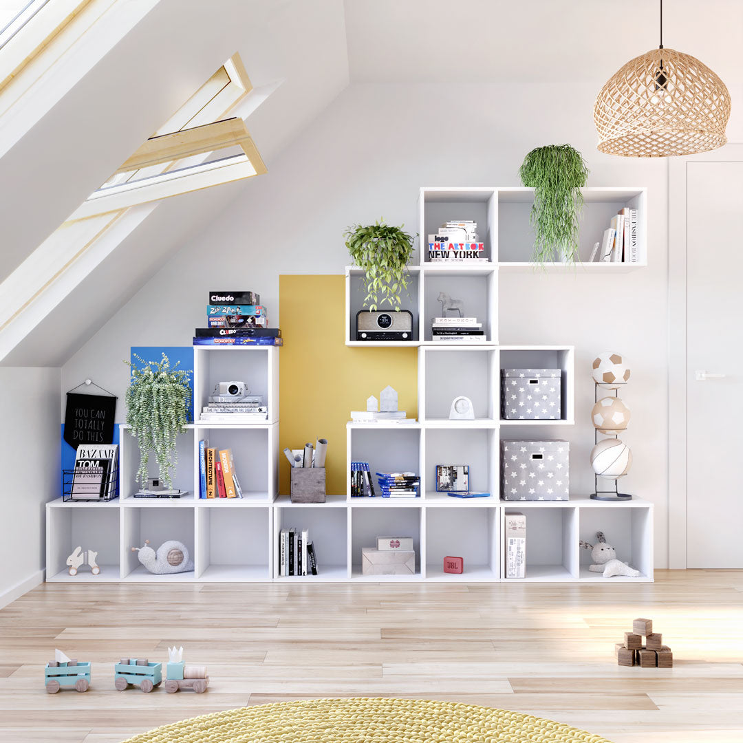 Modular bookcase MODUS 3x1 white