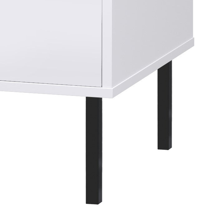 Venus four-door chest of drawers white