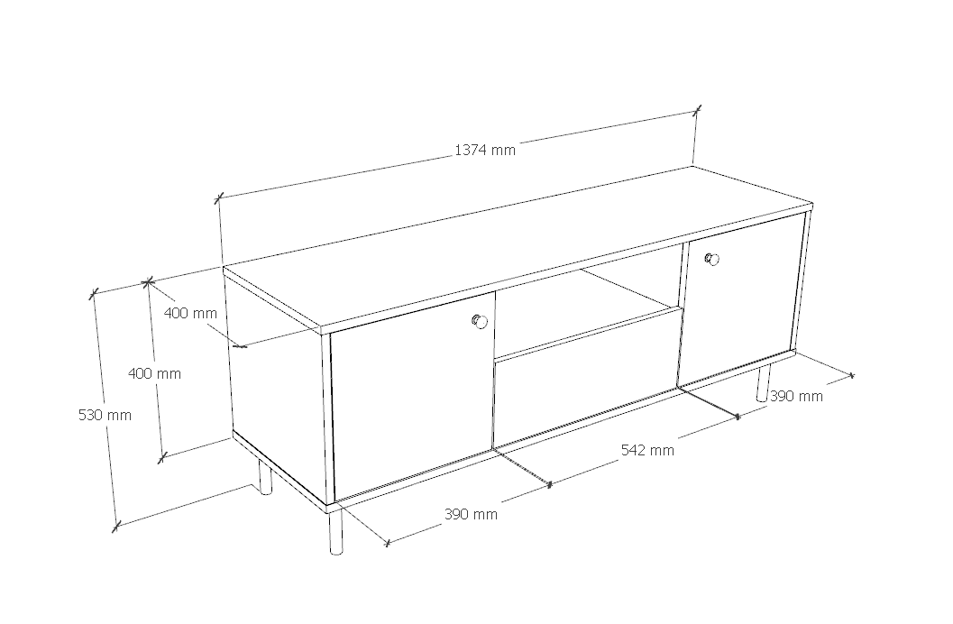 RTV Venus cabinet white
