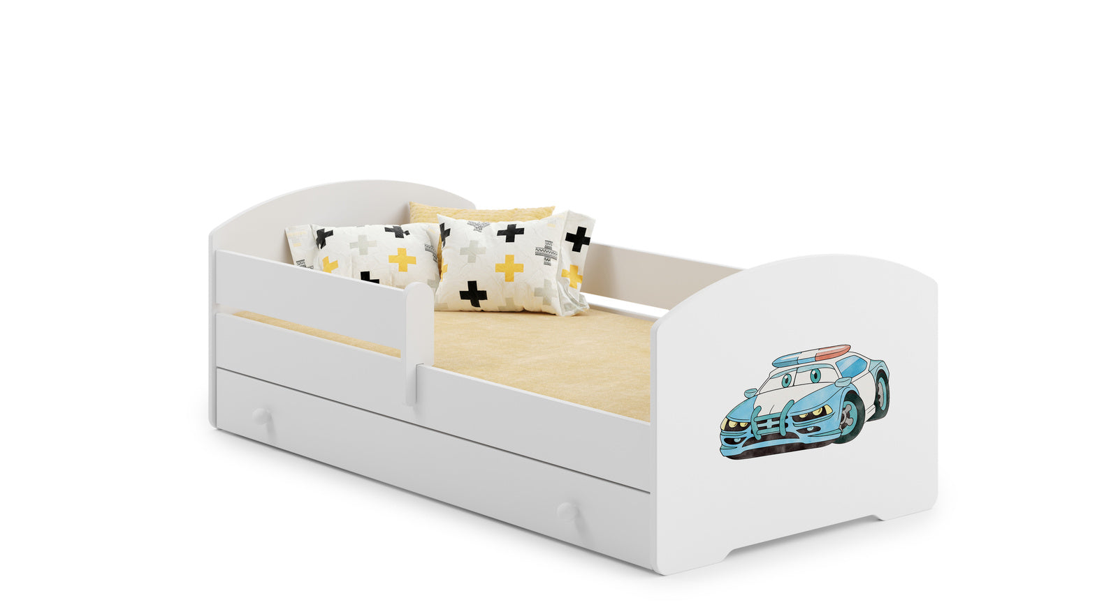Luk 160x80 children's bed with drawer - Police