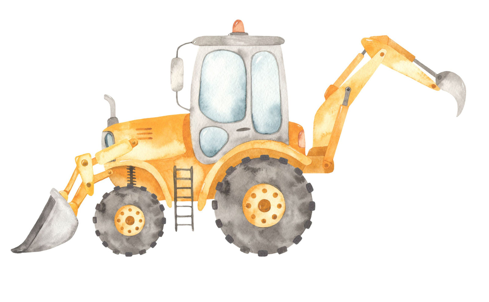 Children's bed Luk 160x80 with drawer - Excavator