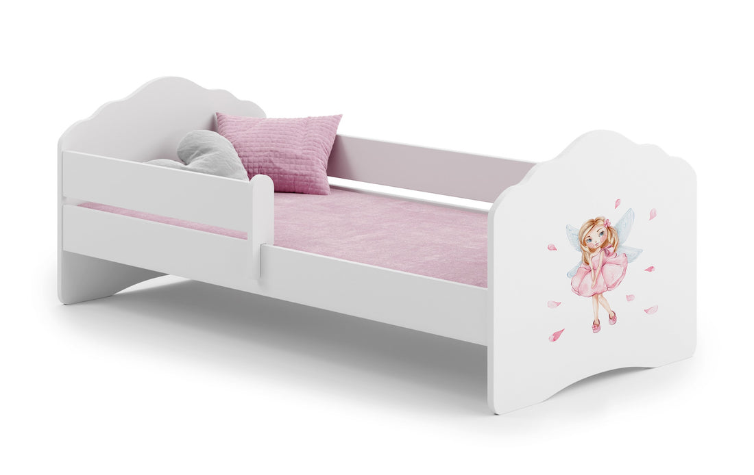 FALA children's bed 160x80 with railing - Girl with wings