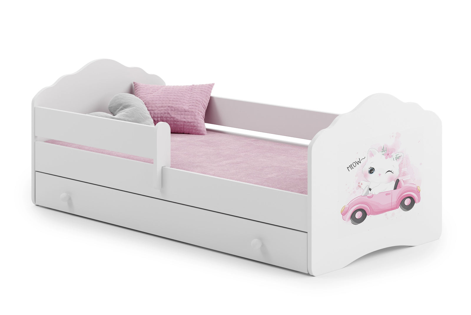 Wave children's bed 160x80 with drawer - Cat