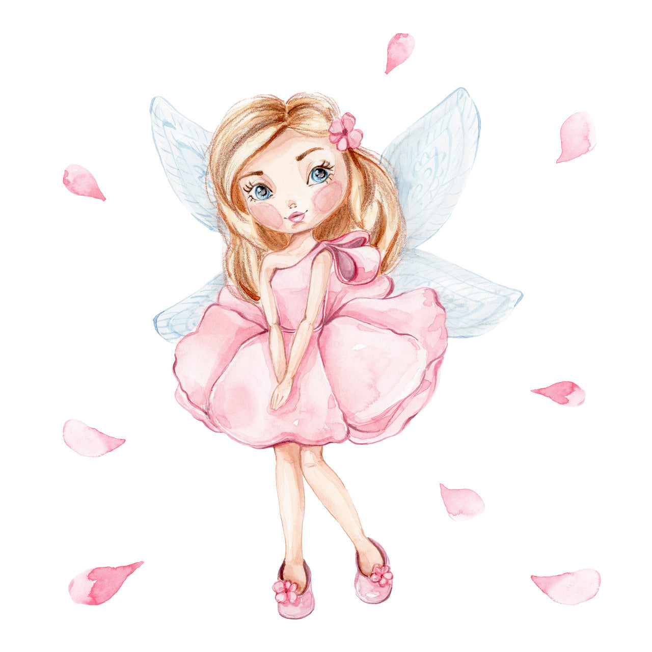 FALA children's bed 140x70 drawer - Girl with wings