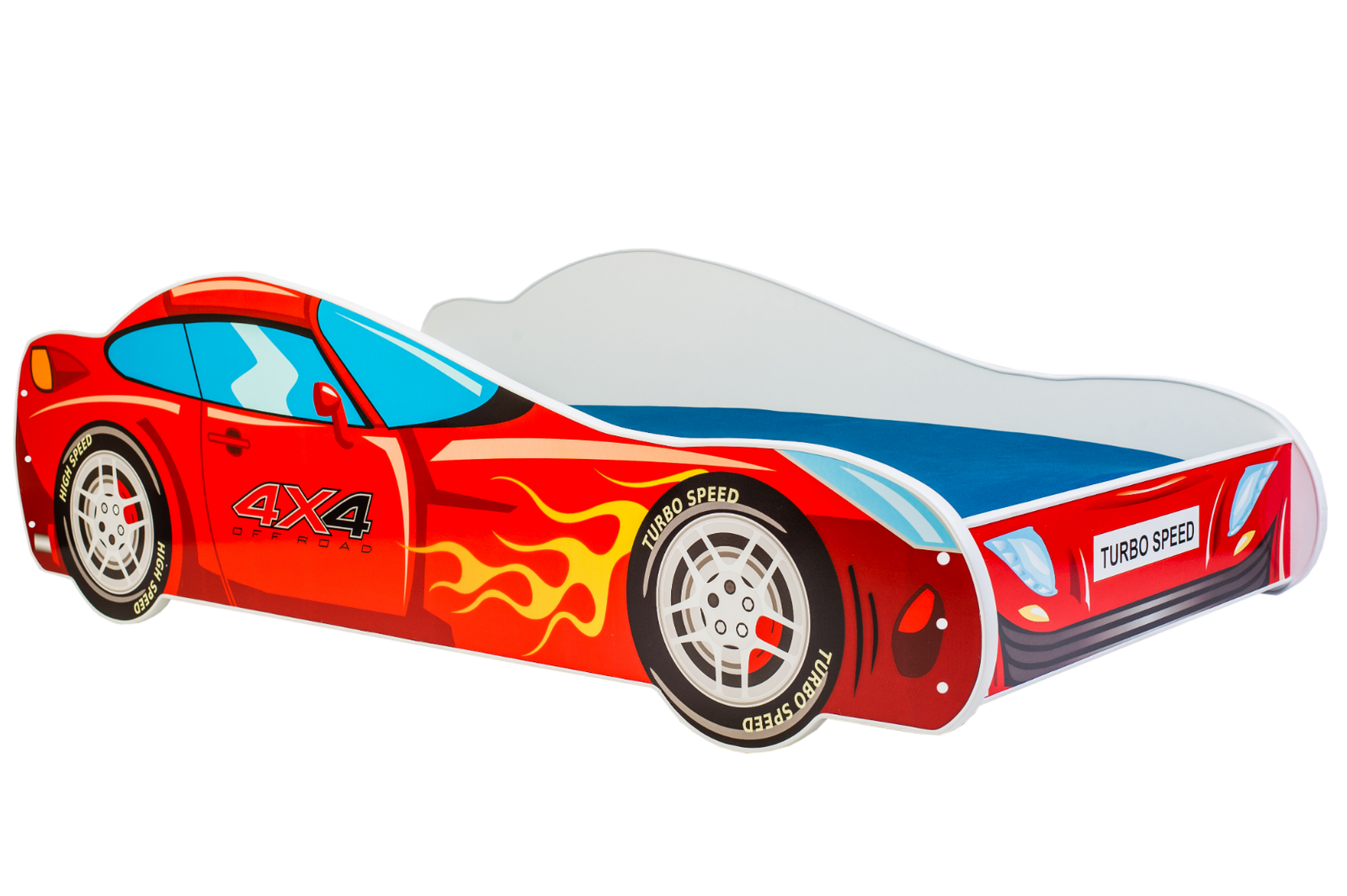 Children's bed auto 4x4 140x70 - mattress