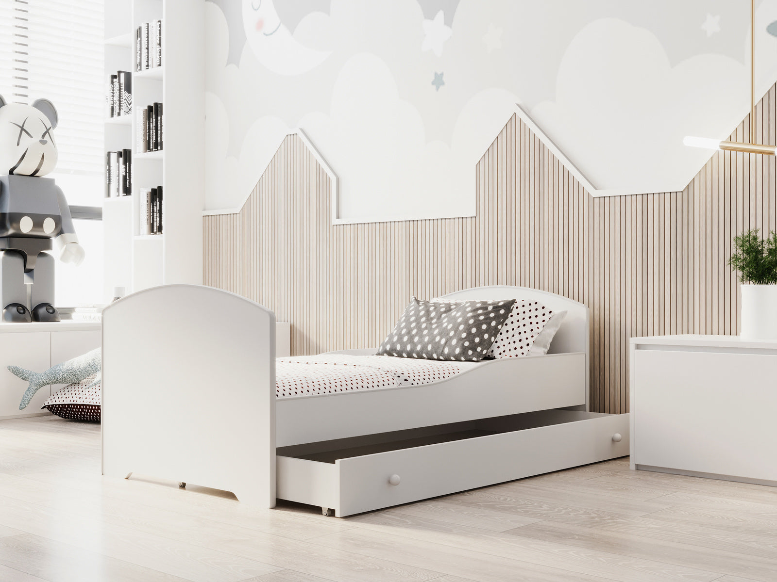 Single bed Luk 160x80 with drawer