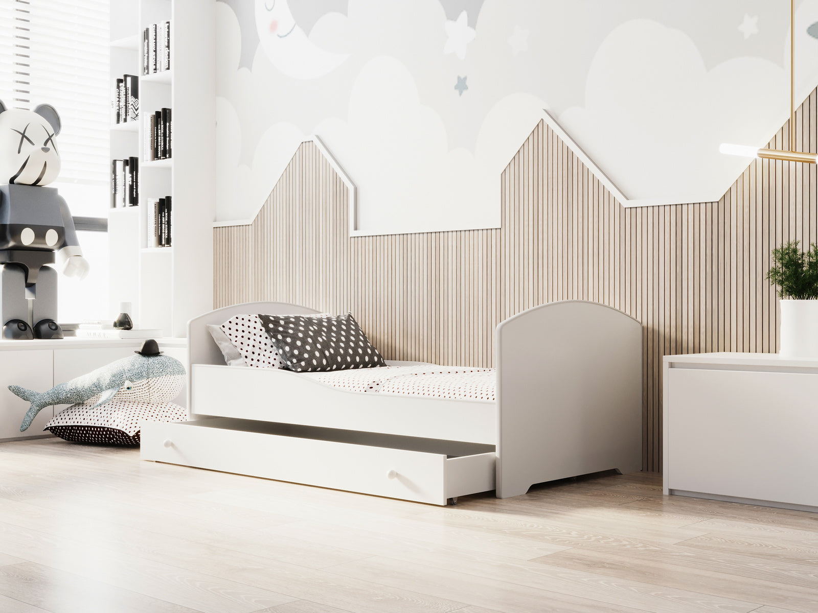 Single bed Luk 160x80 with drawer